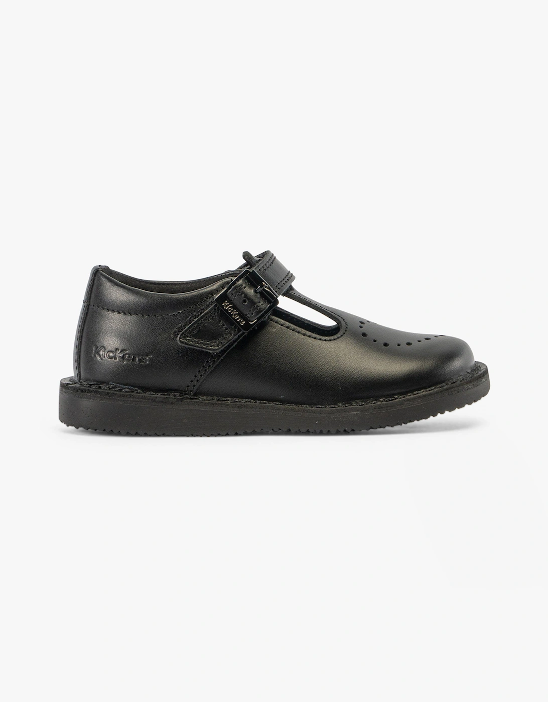 Kickers Girl's Kickers 117236 KOPI HEART T BAR Infant Girls School Shoes Black