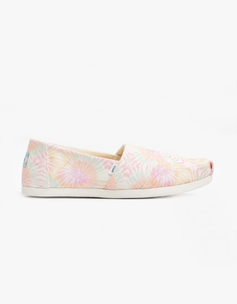 ALPARGATA Womens Canvas Espadrille Pink Swirl