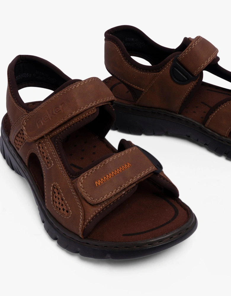 26761-27 Mens Sandals Brown