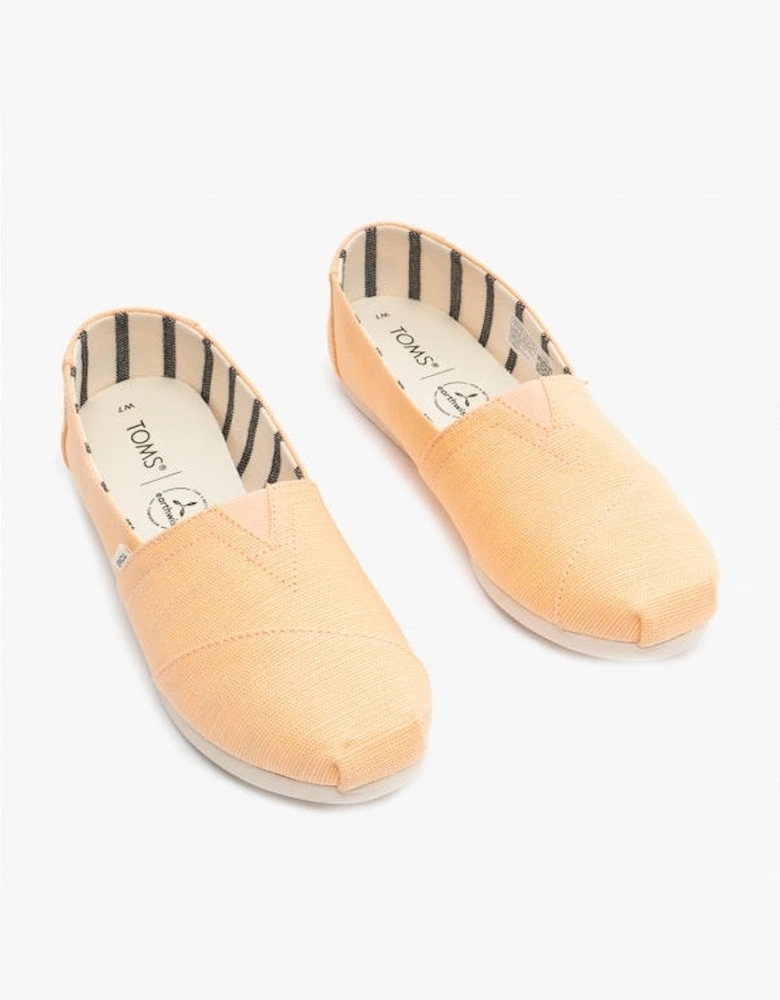 ALPARGATA Womens Canvas Espadrille Shoes Light Orange