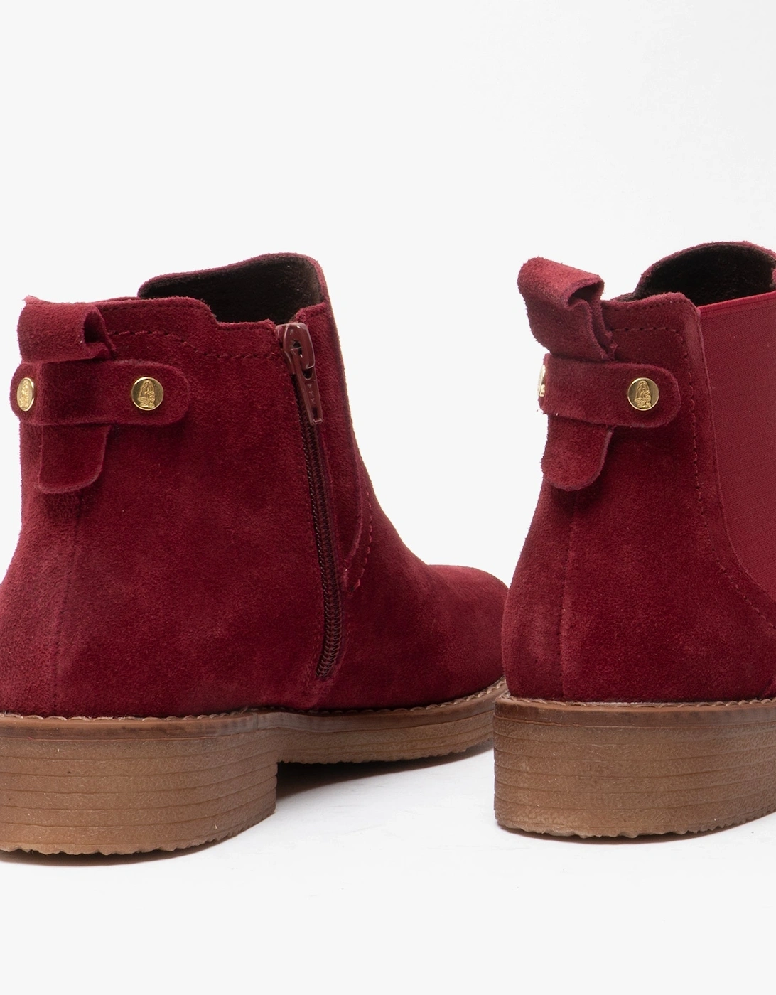 MADDY Womens Suede Ankle Boot Bordo