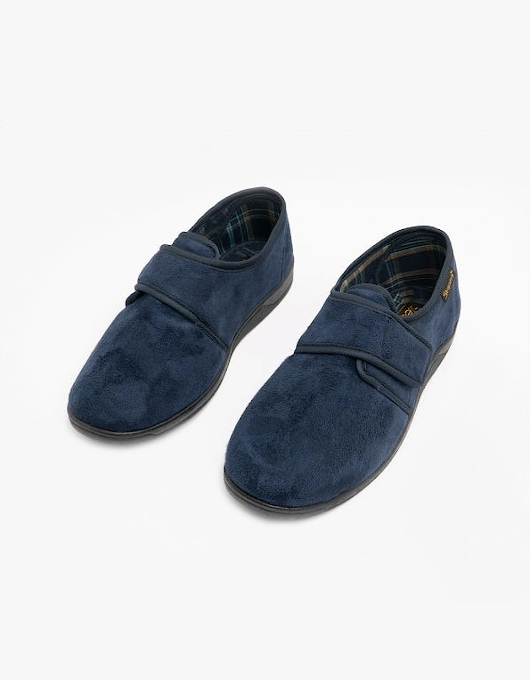 TOM Mens Full Slippers Navy Blue