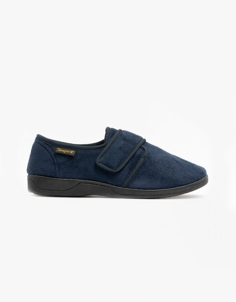 TOM Mens Full Slippers Navy Blue