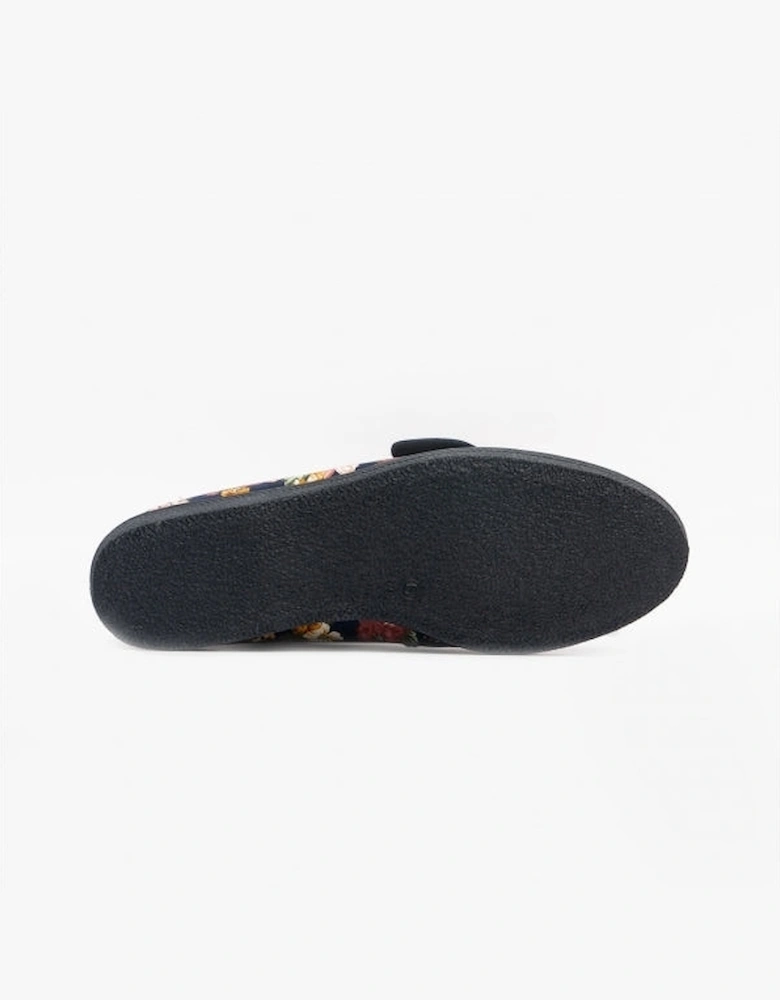 WILMA Womens Full Slippers Navy