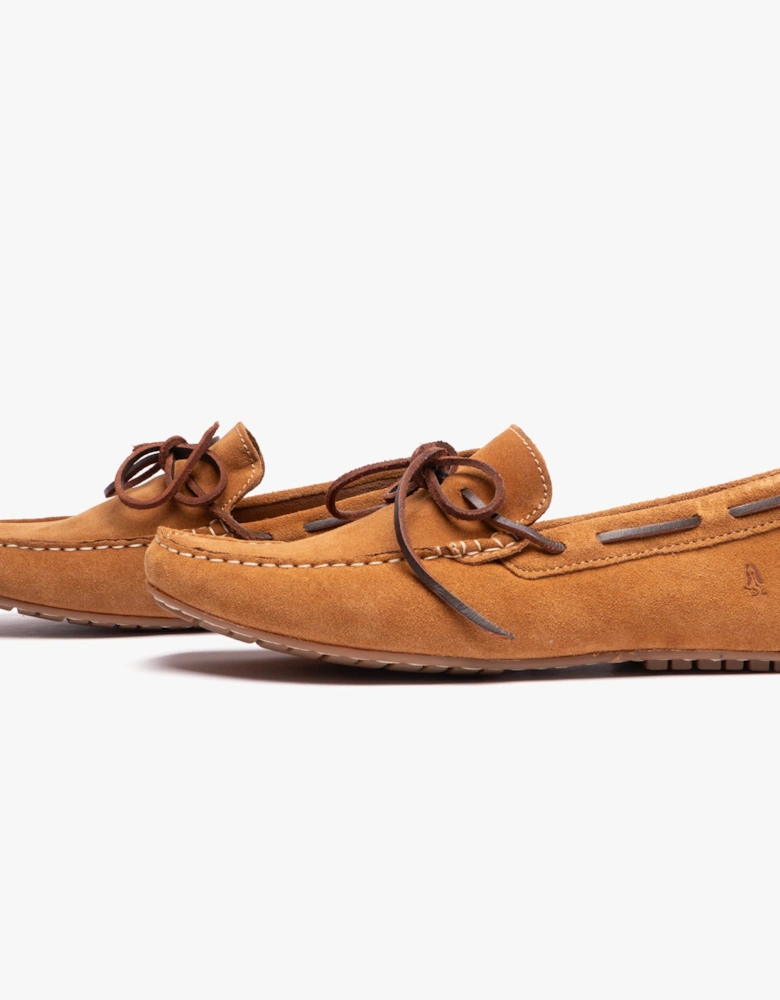 REUBEN Mens Boat Shoes Tan