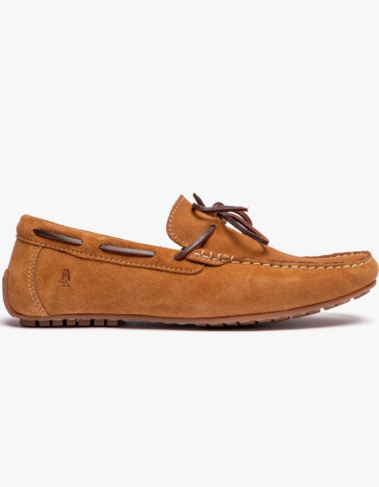 REUBEN Mens Boat Shoes Tan