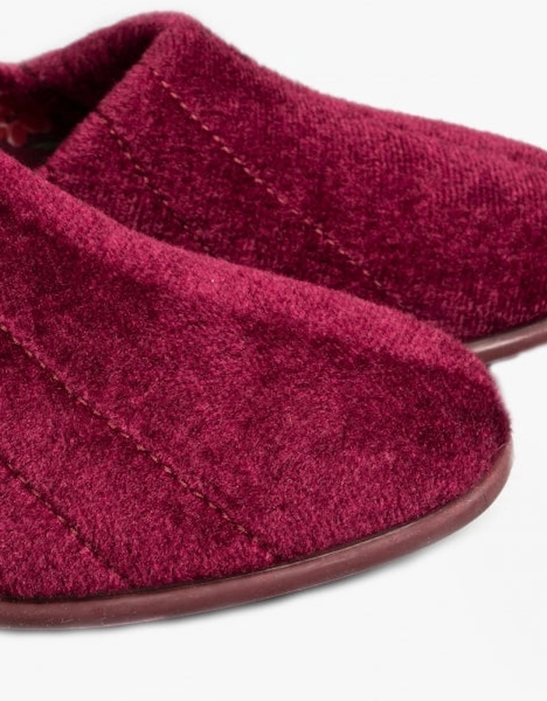 AUDREY Womens Slippers Burgundy