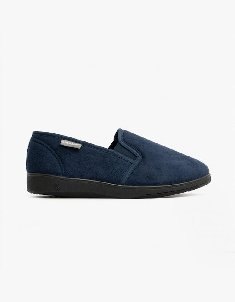 JETHRO Mens Full Slippers Blue