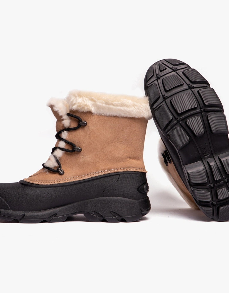 SNOW ANGEL Womens Waterproof Boots Rootbeer