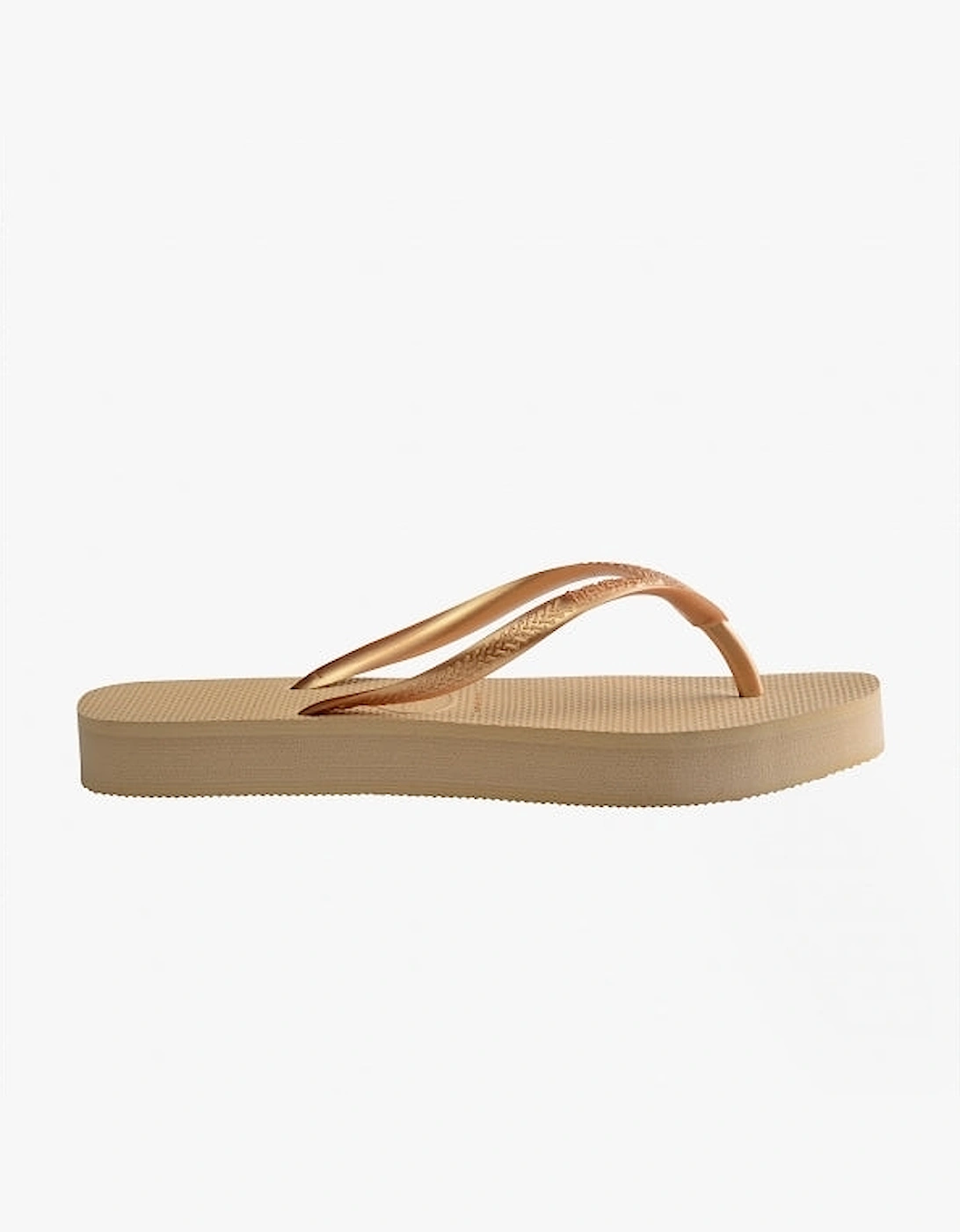 HAV SLIM FLATFORM Womens Flip Flops Golden