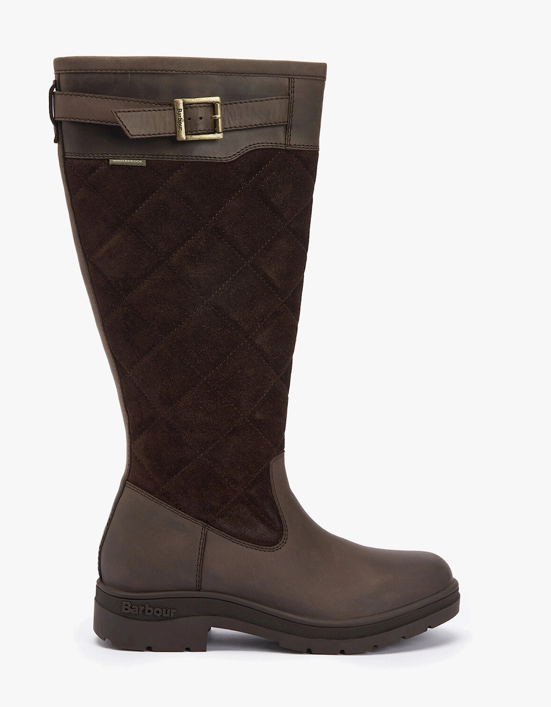 Women's Barbour OAK Womens Waterproof Tall Boots Brown - Size: 4