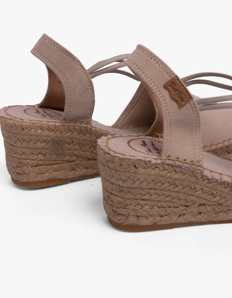 TREMP Womens Espadrille Sandals Stone