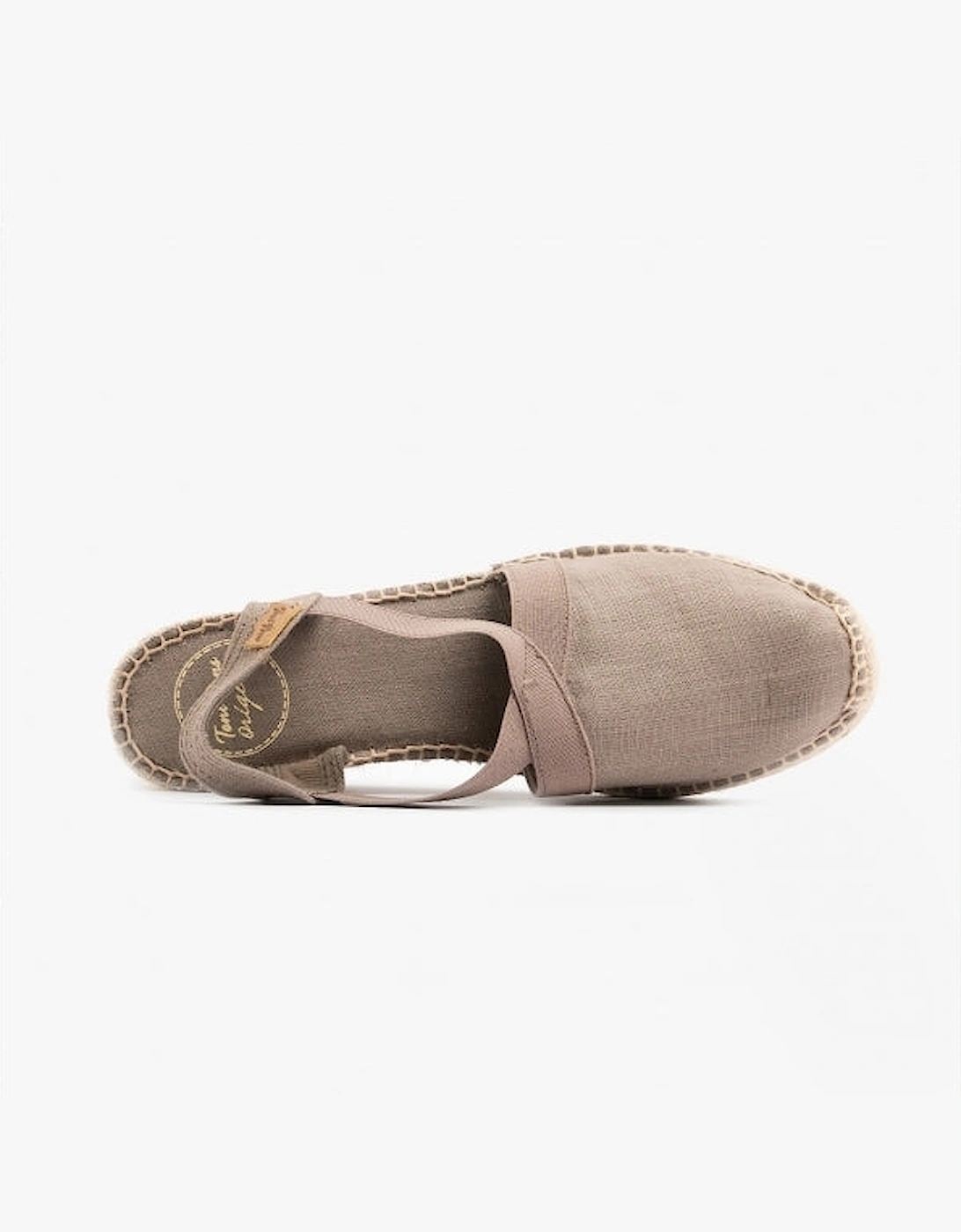 TER Womens Wedge Espadrille Sandals Taupe