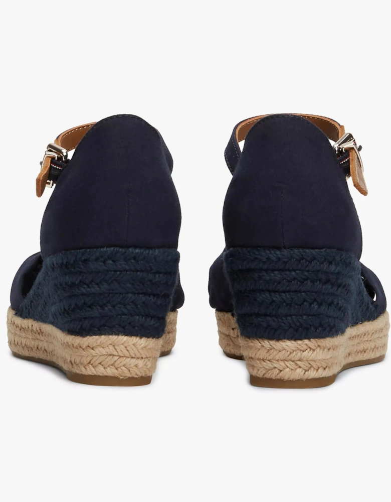 BASIC OPEN TOE Womens Espadrilles Space Blue