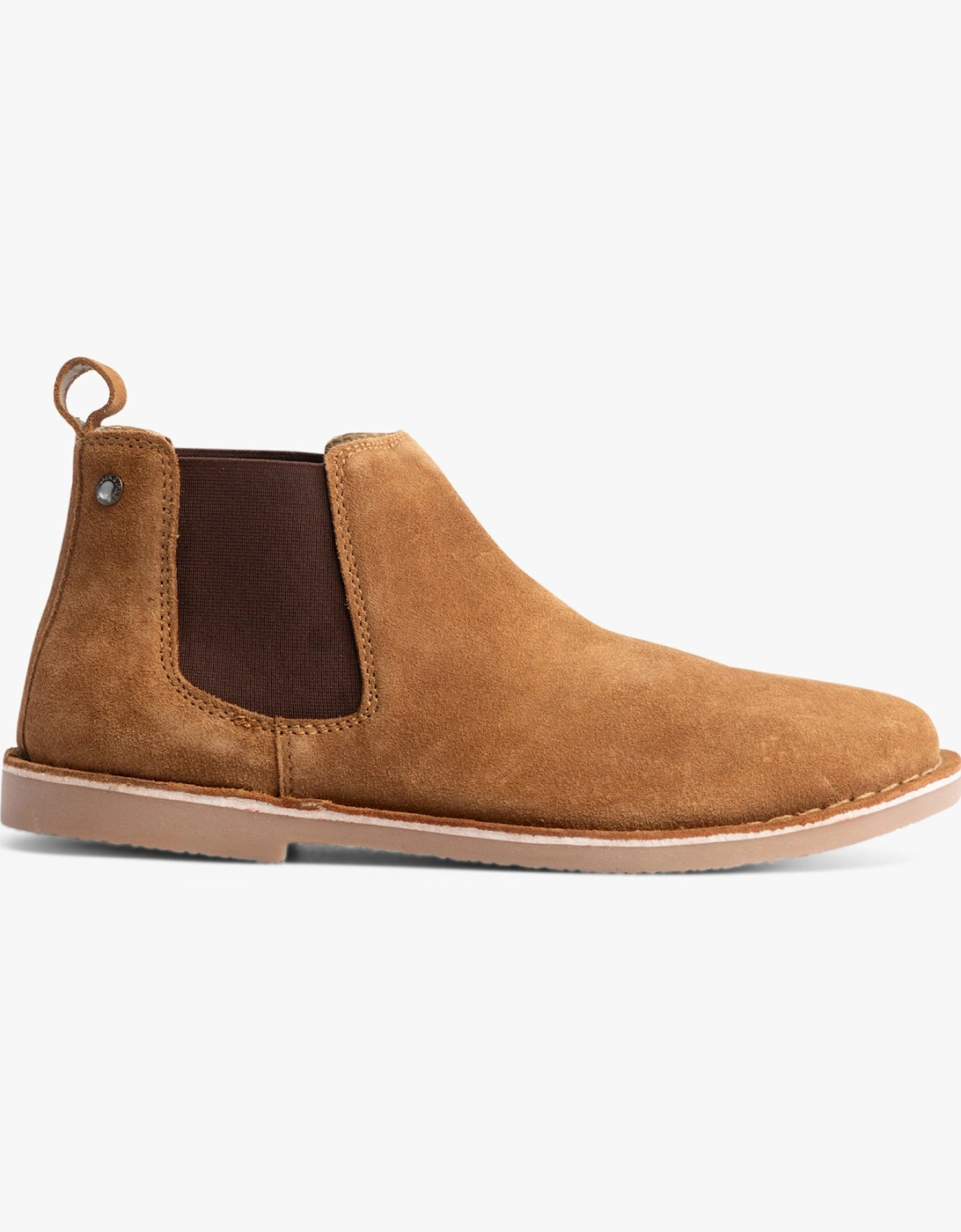 BRAVO SUEDE Mens Chelsea Boots Cognac, 5 of 4