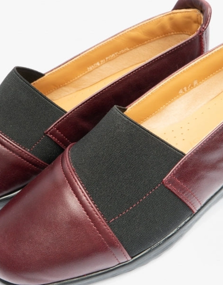 NESO Womens Leather Shoes Bordeaux