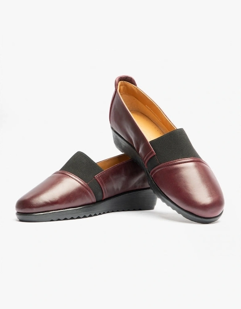 NESO Womens Leather Shoes Bordeaux