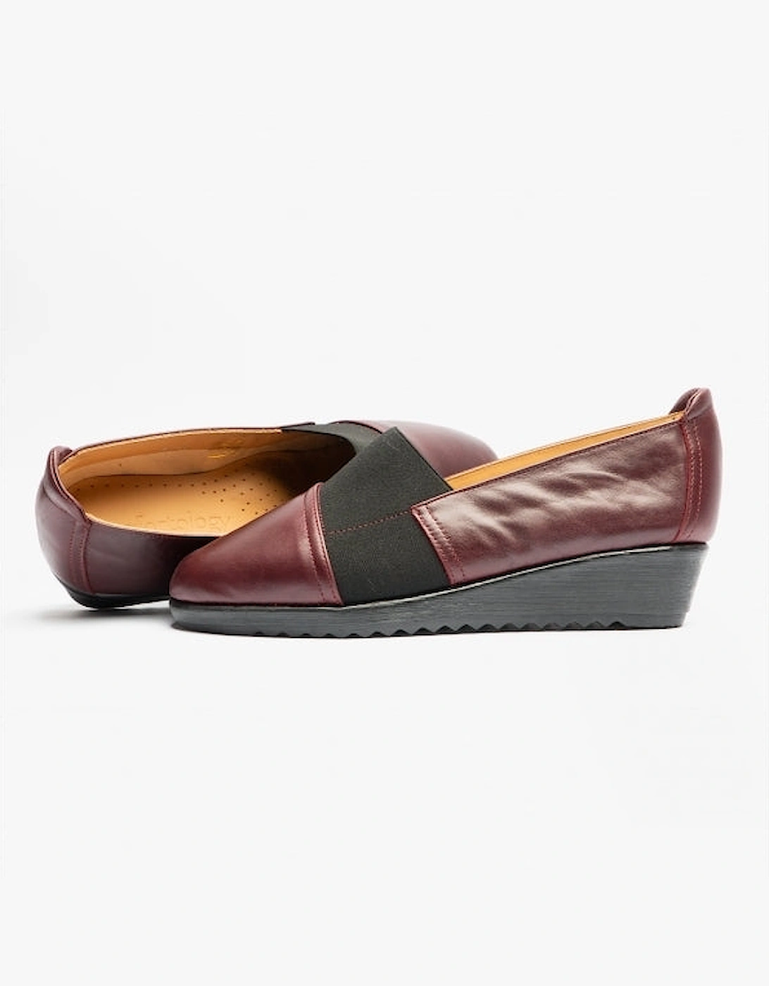 NESO Womens Leather Shoes Bordeaux