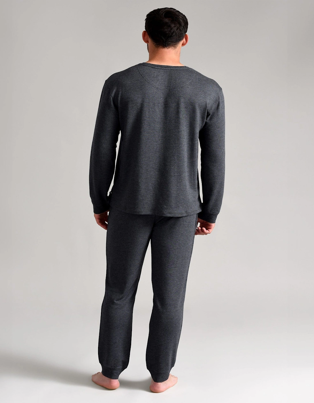 SUPER SOFT Long Sleeve Top Mens Dark Grey