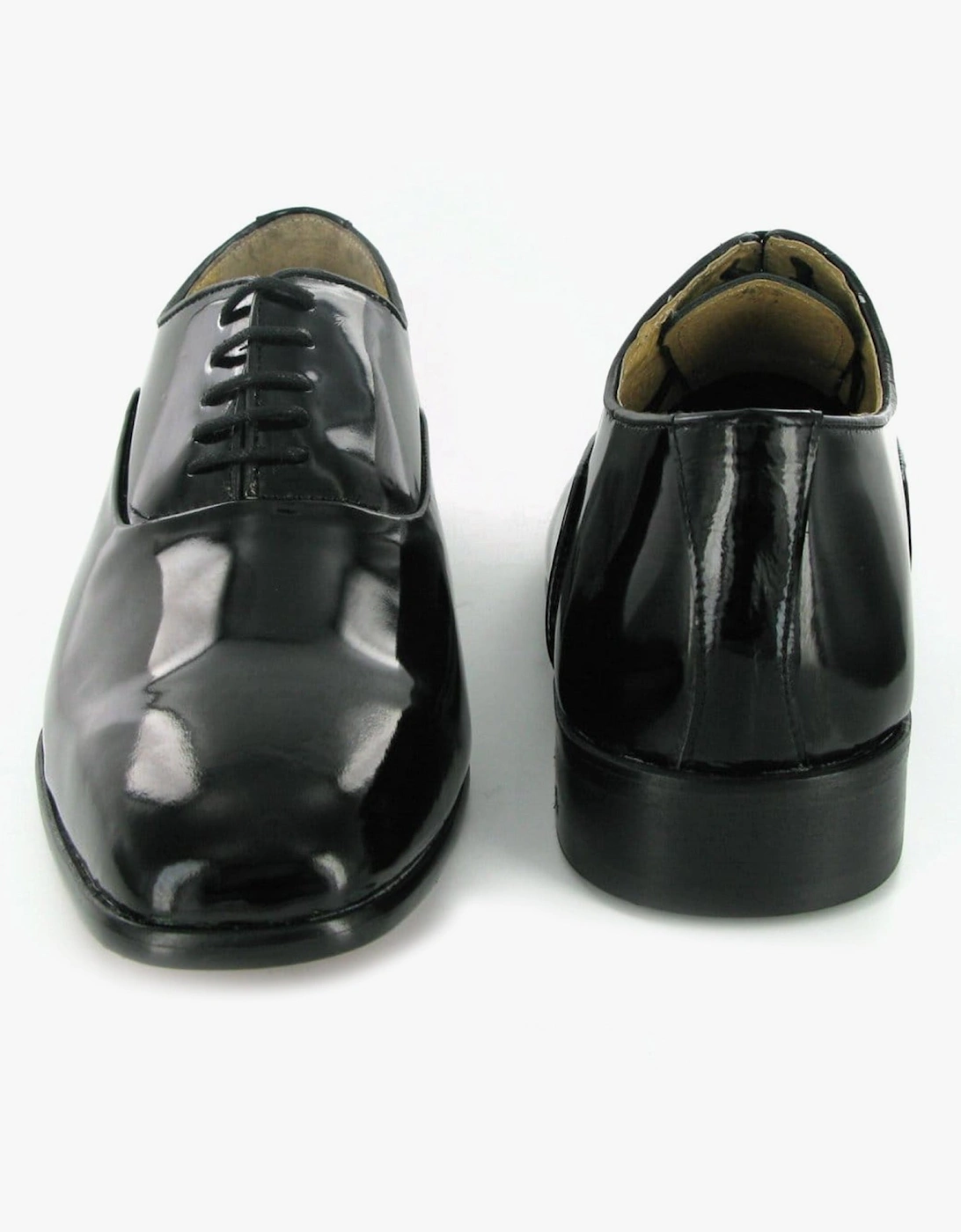 Mens Patent Leather Evening Oxford Shoes Black