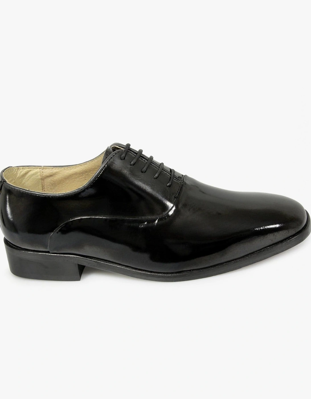 Mens Patent Leather Evening Oxford Shoes Black, 7 of 6