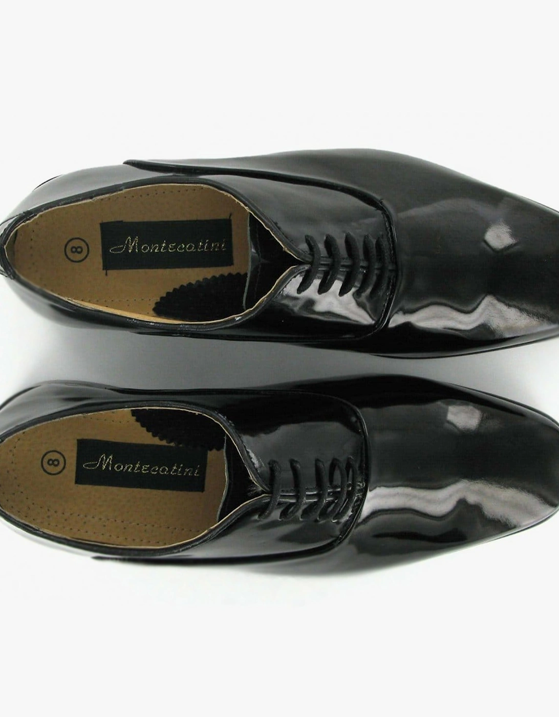 Mens Patent Leather Evening Oxford Shoes Black