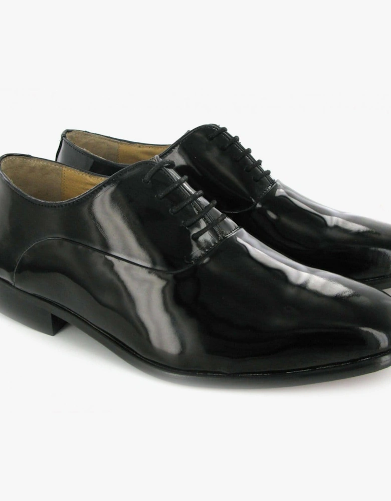 Mens Patent Leather Evening Oxford Shoes Black