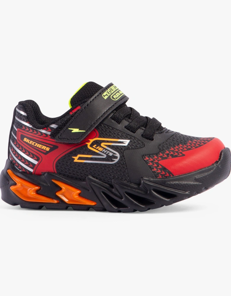 400138N/BKRD FLEX-GLOW BOLT Boys Trainers Black/Red