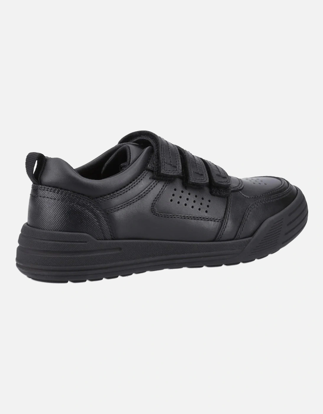 SCOTT Boys Leather School Shoes Black