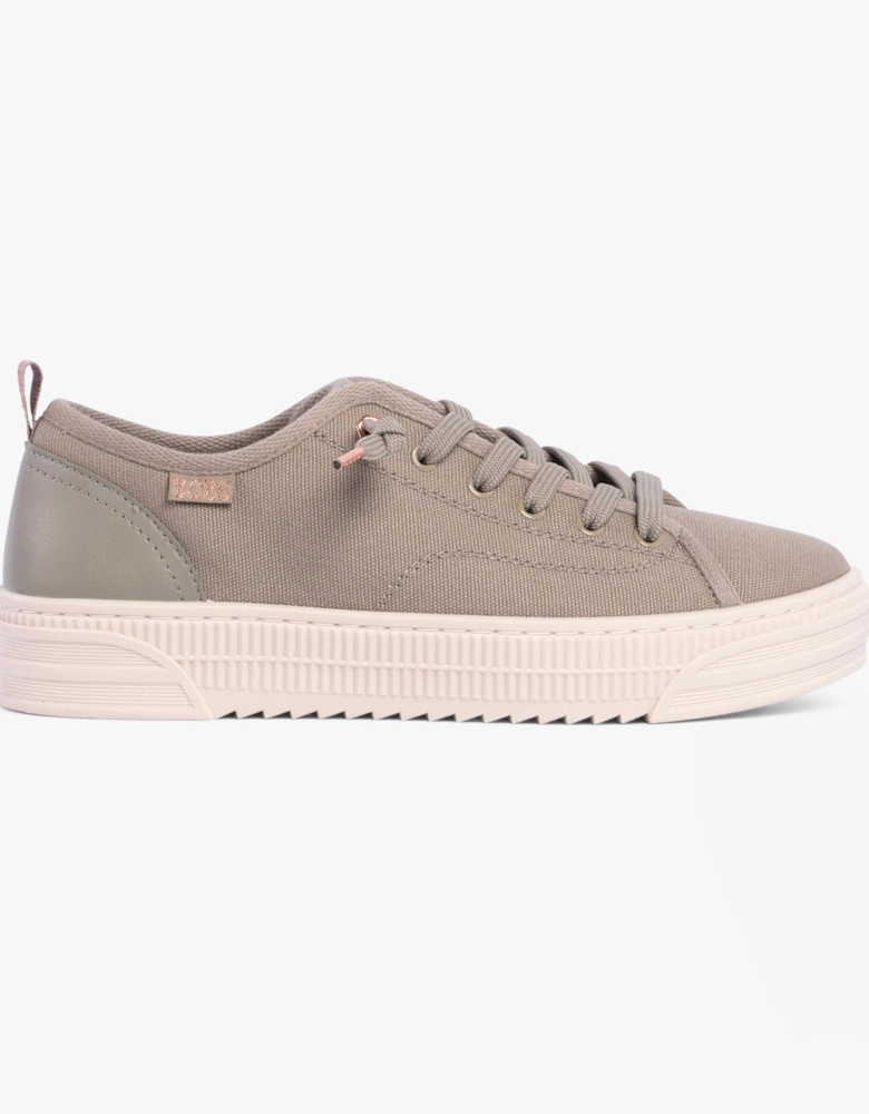 114640/OLV BOBS COPA Womens Canvas Trainers Olive