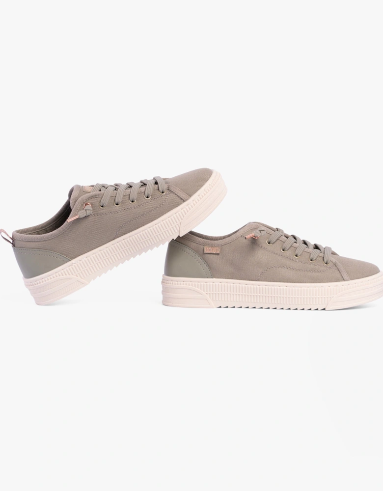 114640/OLV BOBS COPA Womens Canvas Trainers Olive