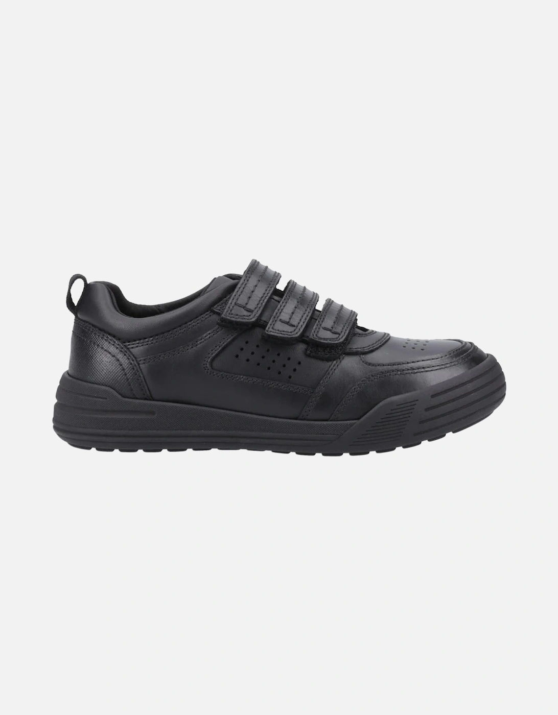 SCOTT Boys Leather School Shoes Black