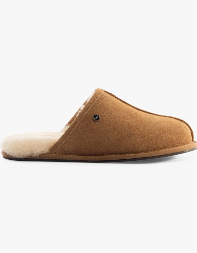 EDWIN Mens Slippers Chestnut