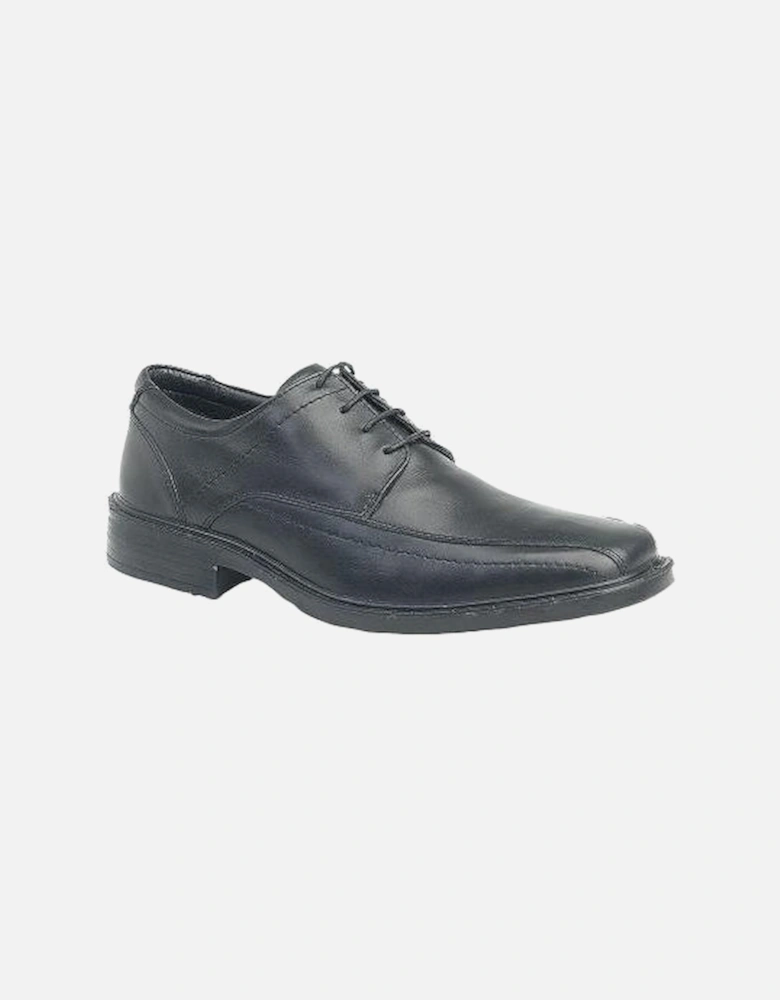 PERRY Mens Soft Leather Derby Shoes Black