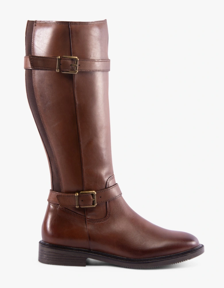 25520-43-392 Womens Boots Cognac Comb