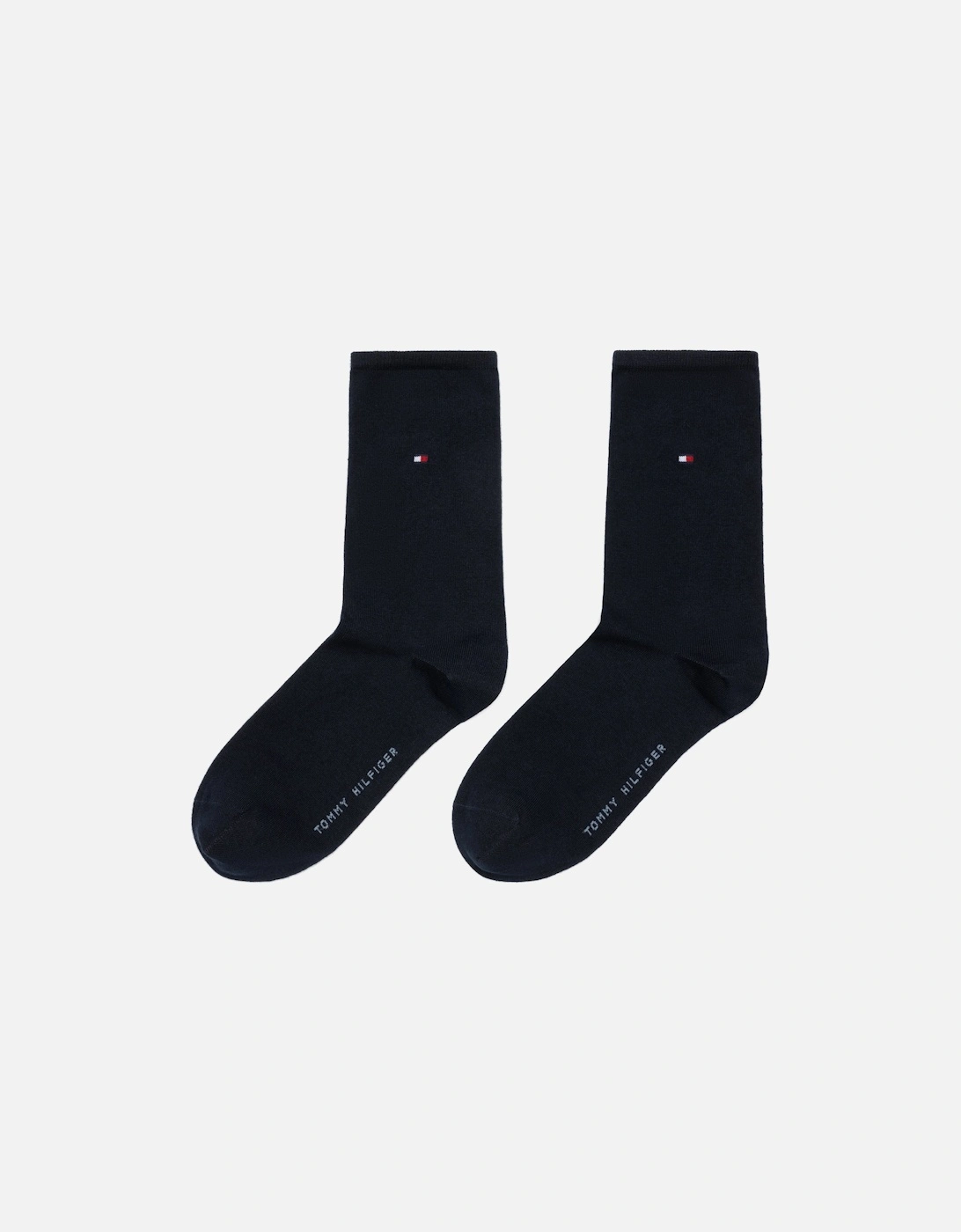 2 Pack Womens Crew Socks Navy