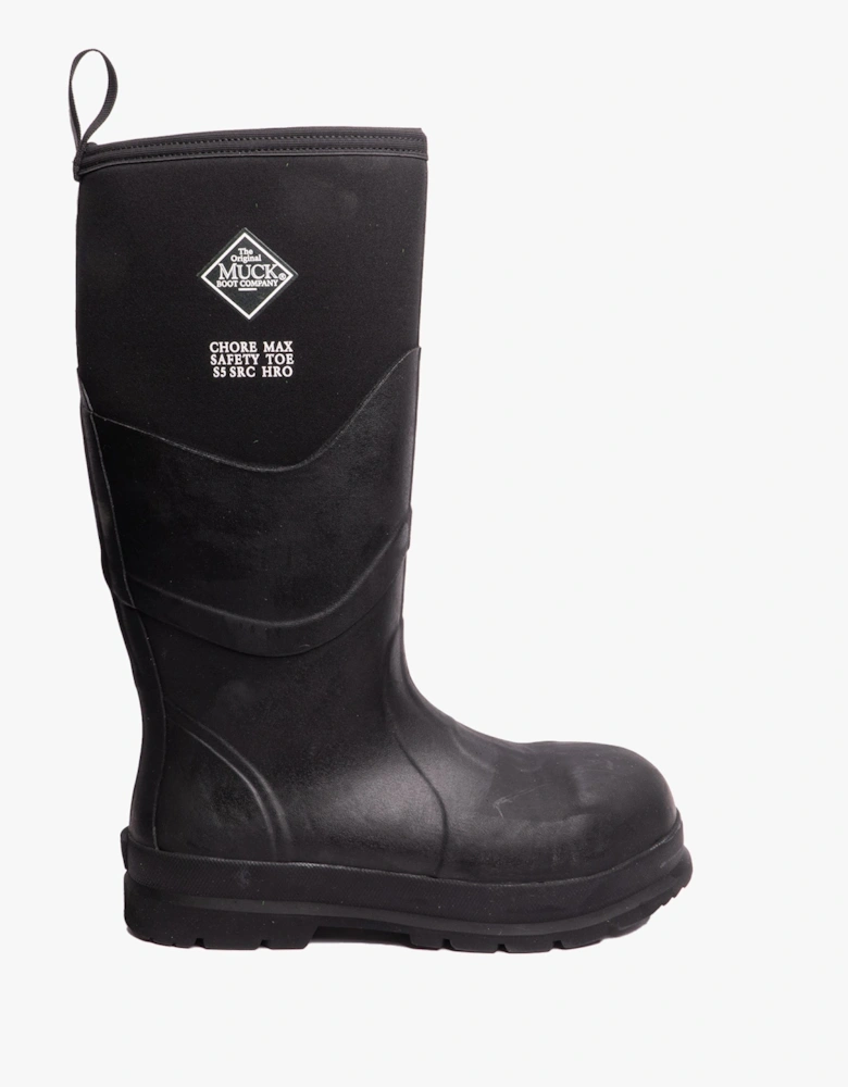 Muck Boots CHORE MAX S5 Unisex Rubber Safety Wellington Boots Black