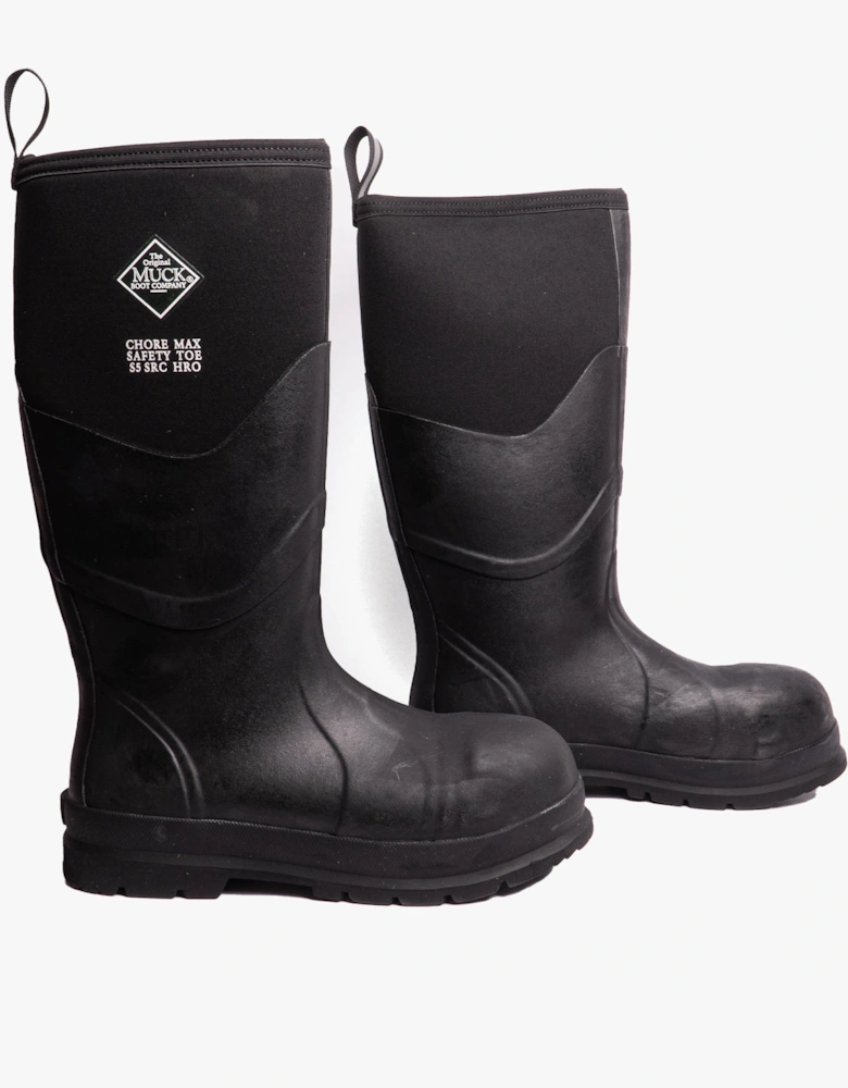 Muck Boots CHORE MAX S5 Unisex Rubber Safety Wellington Boots Black