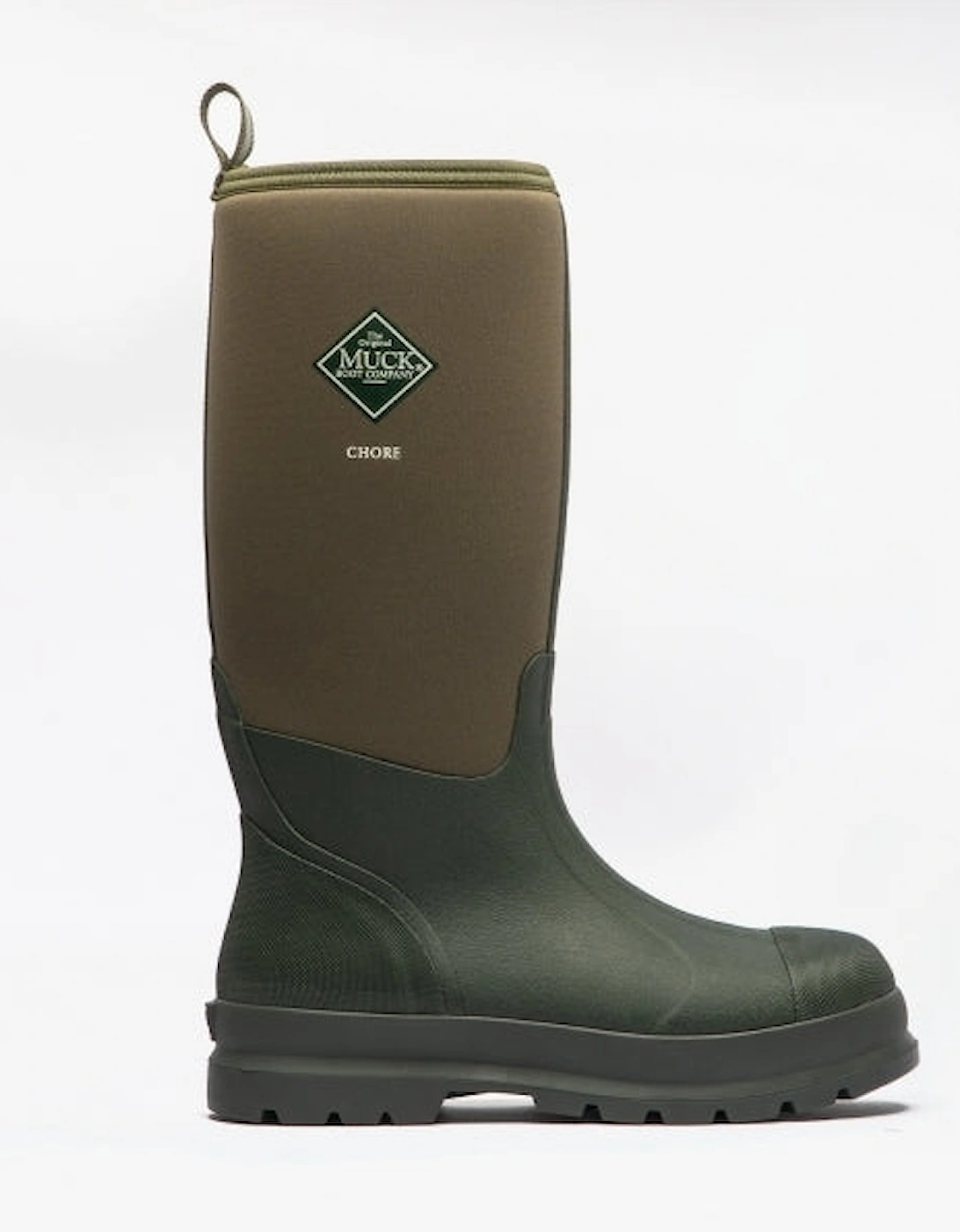 Women's Muck Boots CHORE HI Unisex Rubber Wellington Boots Moss - Green - Size: 4