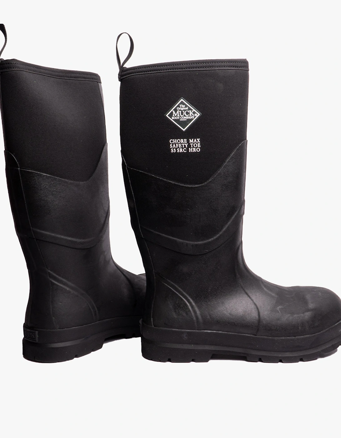 Muck Boots CHORE MAX S5 Unisex Rubber Safety Wellington Boots Black