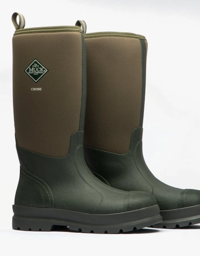 Muck Boots CHORE HI Unisex Rubber Wellington Boots Moss