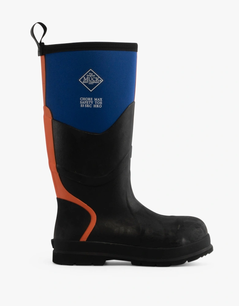 Muck Boots CHORE MAX S5 Unisex Rubber Wellington Boots Blue/Orange