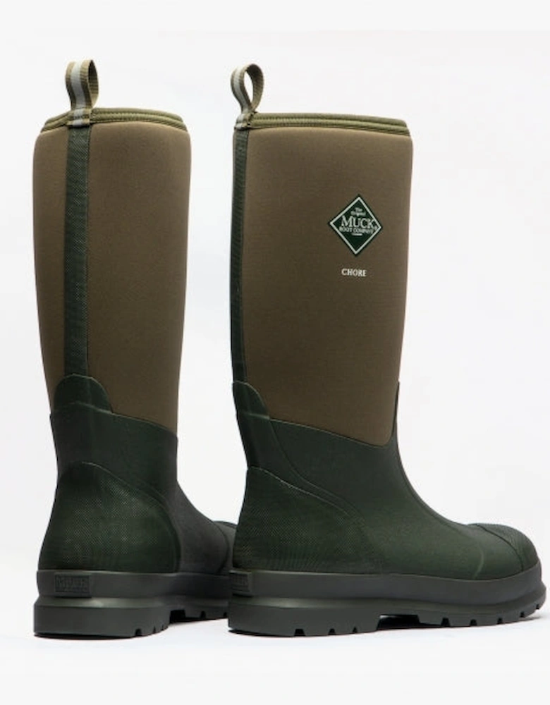 Muck Boots CHORE HI Unisex Rubber Wellington Boots Moss