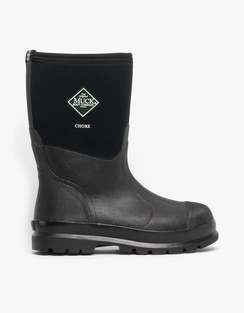 Muck Boots CHORE MID Unisex Rubber Wellington Boots Black