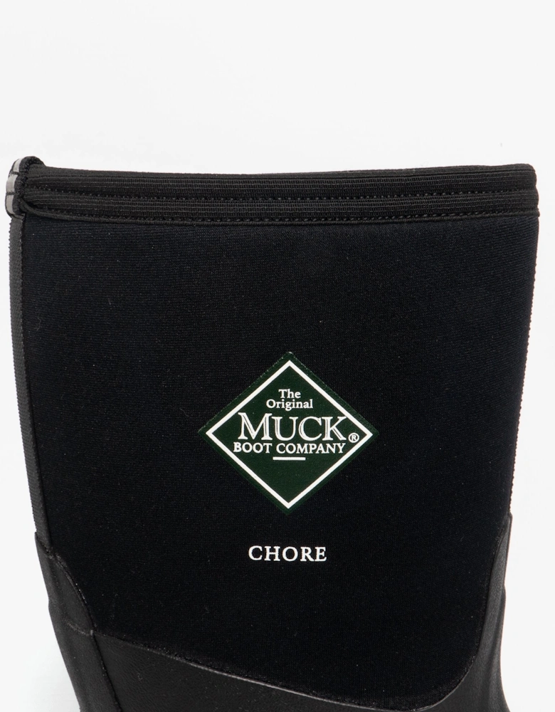 Muck Boots CHORE MID Unisex Rubber Wellington Boots Black