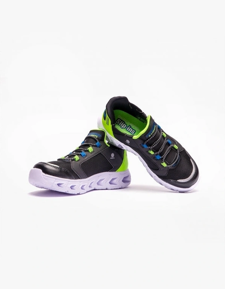 403843L/BKLM HYPNO-FLASH 2.0 - ODELUX Boys Trainers Black/Lime