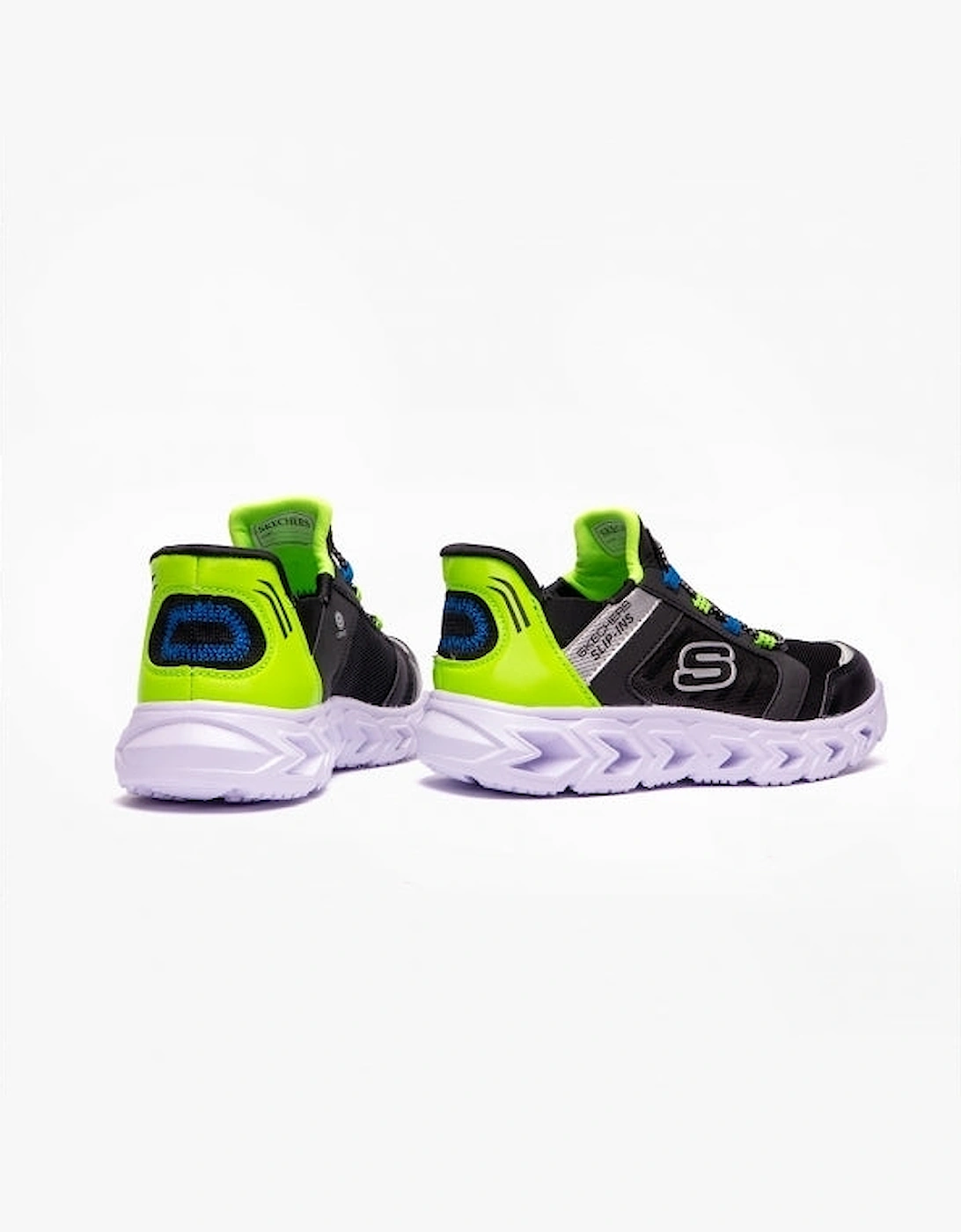 403843L/BKLM HYPNO-FLASH 2.0 - ODELUX Boys Trainers Black/Lime