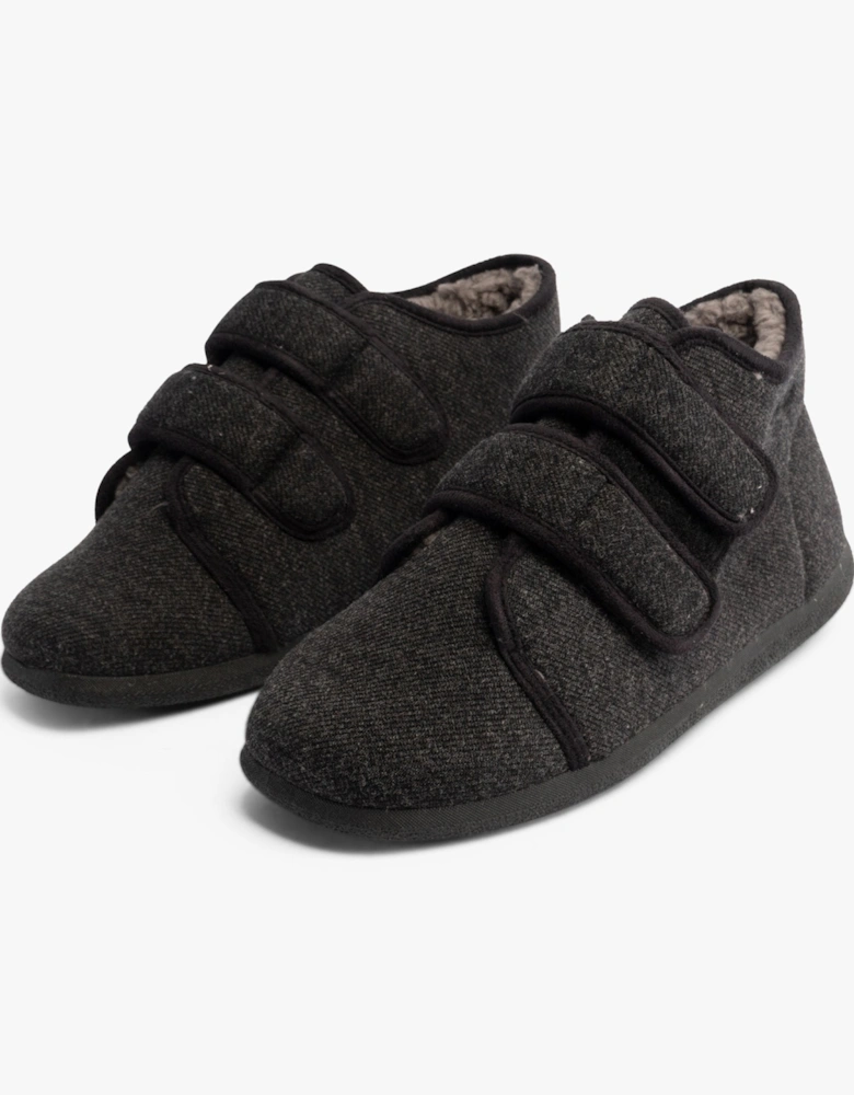 BRIAN Mens Slippers Charcoal