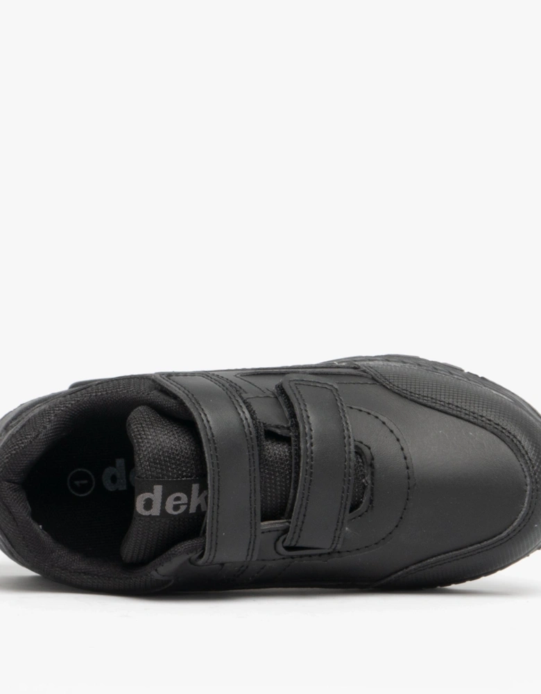 FELIX II Boys School Trainers Black