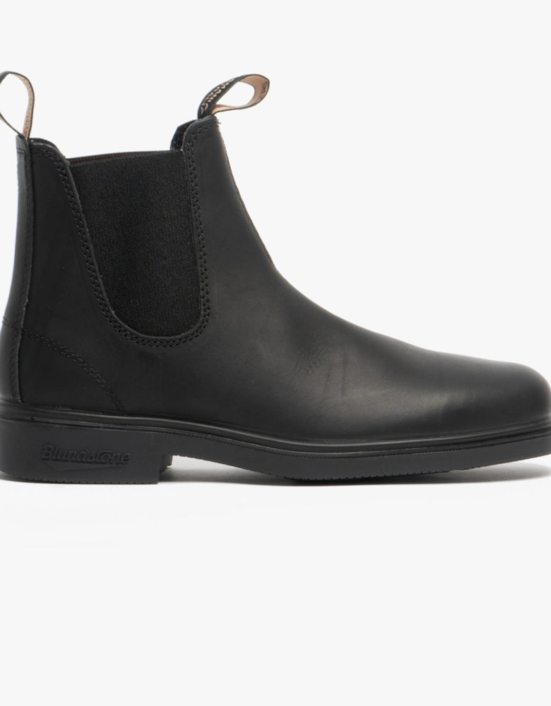 063 Unisex Leather Chelsea Boots Black